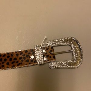 Cheetah bling belt size medium